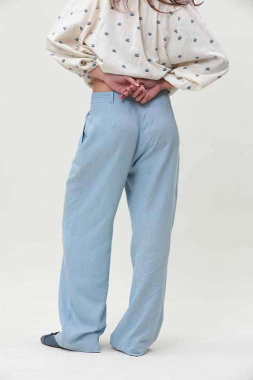 Ginette Garde  ANGELE衬衫 / GABRIEL阔腿裤-浅牛仔蓝 商品图7