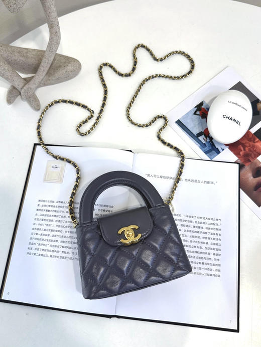 Chanel mini 灰金 kelly 手提包 商品图0