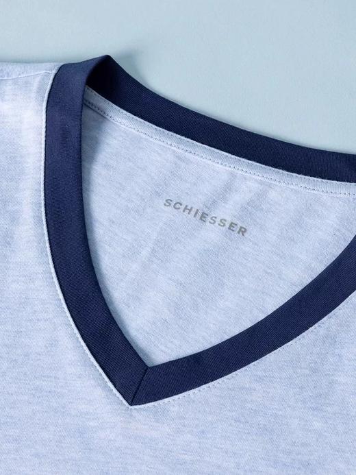【纯棉V领】SCHIESSSER德国舒雅男士V领时尚家居套装39/24671H 商品图4