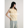 MAISON CECILE 三色/桑蚕丝荡领设计感简约优雅气质无袖背心上衣 商品缩略图2