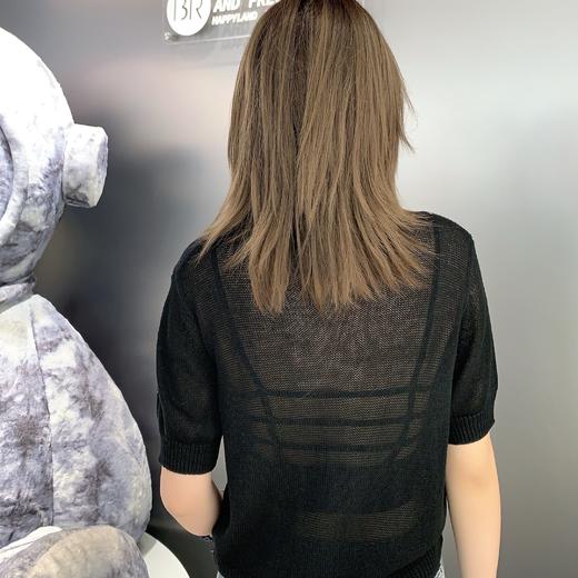 NC圆领印花字母毛织上衣50421（黑）夏季152131210321 商品图1