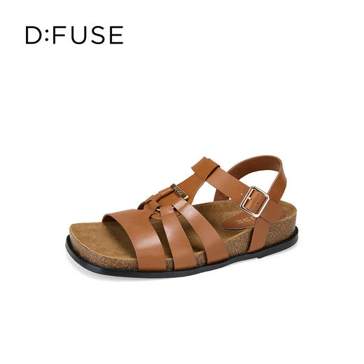 Dfuse迪芙斯2025夏季新款舒适镂空罗马凉鞋猪笼勃肯鞋女鞋DFD2115058 商品图6