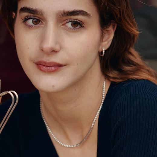 【万妮达同款】Lagomist拿铁系列 | 金/银砂糖网球耳圈 商品图4