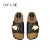 Dfuse迪芙斯2025夏季新款复古拖鞋金属扣一字带勃肯鞋凉拖女鞋DFD2110056 商品缩略图13