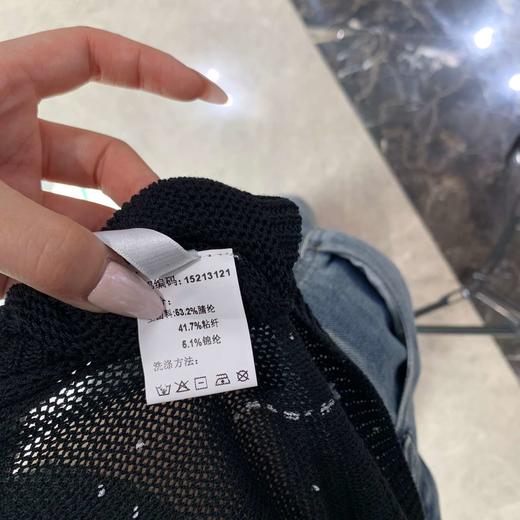 NC圆领印花字母毛织上衣50421（黑）夏季152131210321 商品图4