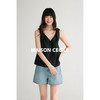 MAISON CECILE 两色/法式极简设计感V领宽松无袖扭结背心 商品缩略图3