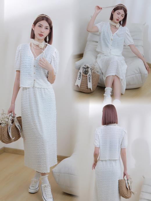 G09638#泡泡短袖+半裙 商品图0