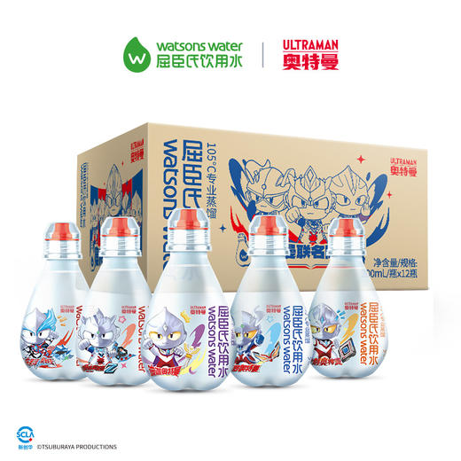 屈臣氏饮用水儿童水200ML*12*1（奥特曼版） 商品图0