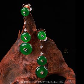 【事事圆满】满绿翡翠耳坠小EZ12504017W
