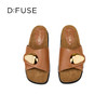 Dfuse迪芙斯2025夏季新款复古拖鞋金属扣一字带勃肯鞋凉拖女鞋DFD2110056 商品缩略图9