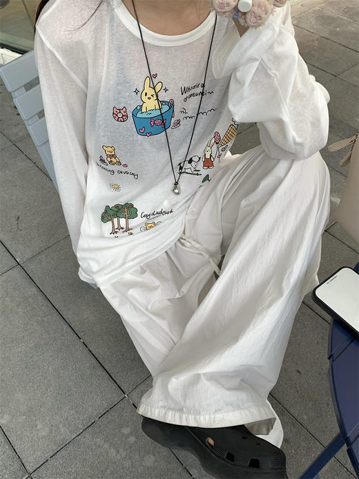 <曾小咸推荐> 彩绘卡通长袖罩衫T  商品图10