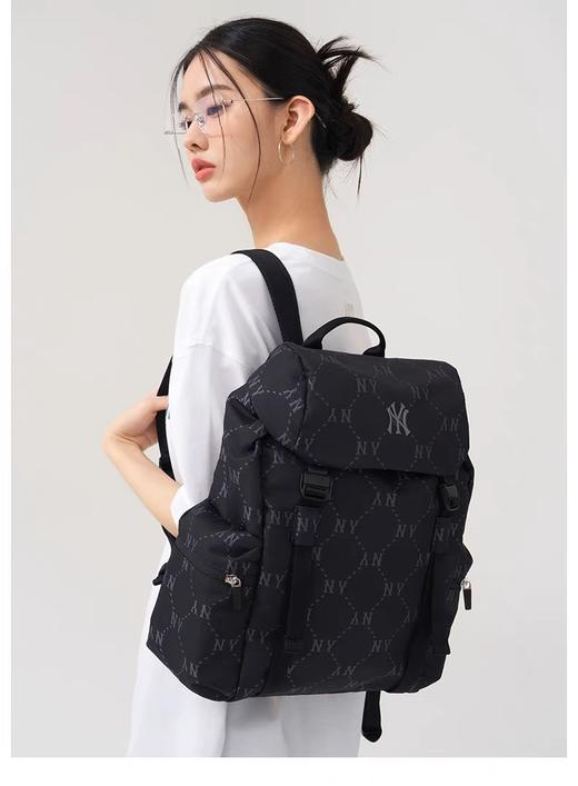 【专属】我的梦中情包#MLB男女情侣钻石老花双肩包大容量时尚背包，挖到宝了！ 商品图8