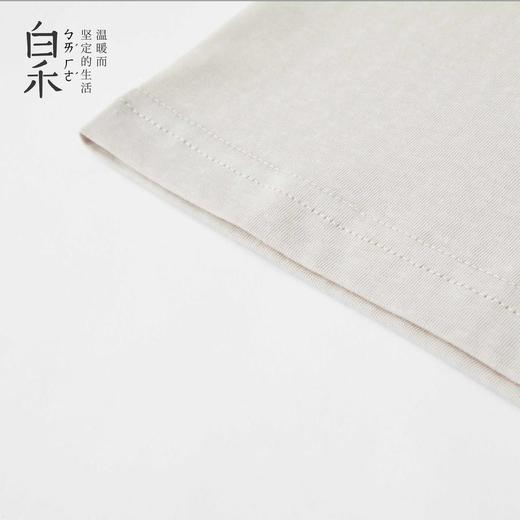 【白禾】麻感结纱圆领短袖家居套装 商品图14