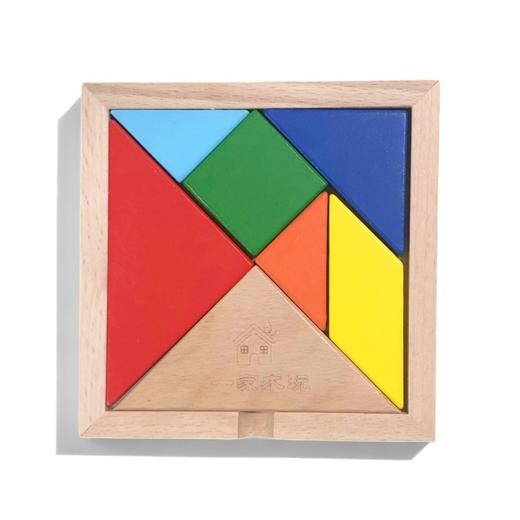 七巧板 智力拼图幼儿园小学生数学教具儿童益智早教积木玩具 商品图0
