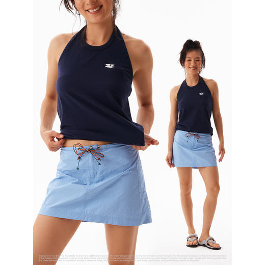 CryingCenter 彩色绳带尼龙面料基础款工装短裙 哭喊中心 商品图2