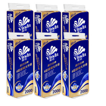 维达卷纸 蓝色经典4层200克*60卷 卫生卷筒纸 纸巾（6提共60卷） /家庭清洁/纸品 /清洁纸品 /卷纸 商品图3
