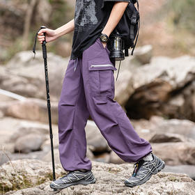 LUCKY DEER情侣款防泼水时尚伞兵裤