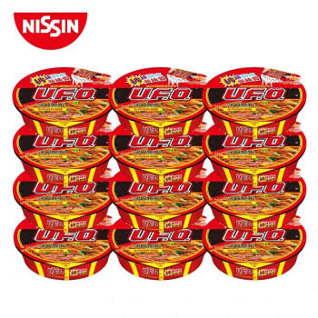 日清食品（NISSIN）UFO飞碟炒面 鱼香肉丝风味干拌面 速食方便面 124g*12碗 整箱 /粮油调味 /方便食品 /方便面 商品图0