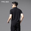 PINLI品立2025夏季新款商务休闲短袖POLO衫贴布绣翻领修身男上衣BG252112080 商品缩略图2