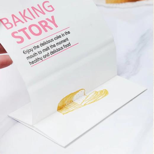【每日鲜】折边封口吐司袋 绿色/粉色 BAKING STORY折边封口西点包装袋 商品图2