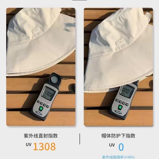 【新款加大帽檐】防晒帽子女款渔夫帽 显脸小百搭冰丝遮阳帽可折叠  商品图2