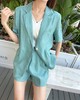335439#亚麻短袖西装套装 商品缩略图1