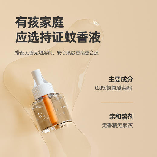 【能驱蚊的小夜灯】浦利顿驱蚊灯 精选温和配方 暖光不刺眼 三档定时可选 自动断电 省液省心 长久续航 客厅/卧室/母婴可用 商品图3