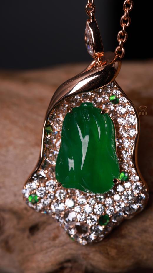 【百财】翡翠白菜项链XL12504028M 商品图3