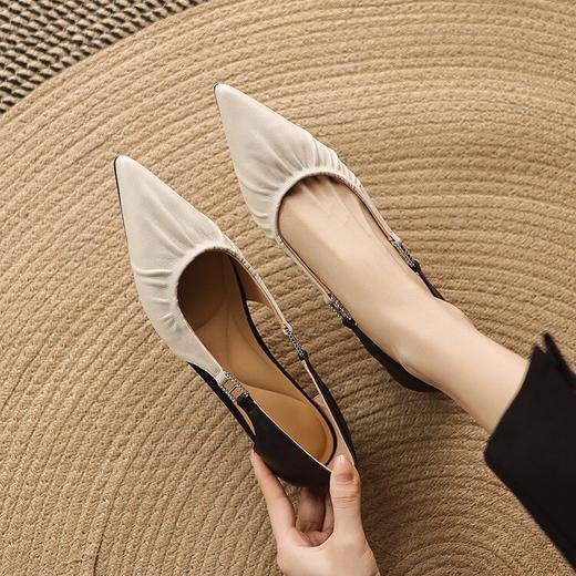 【预售5天】法式尖头真皮软皮，透气镂空单鞋百搭配裙子KYD&KK10960 商品图3