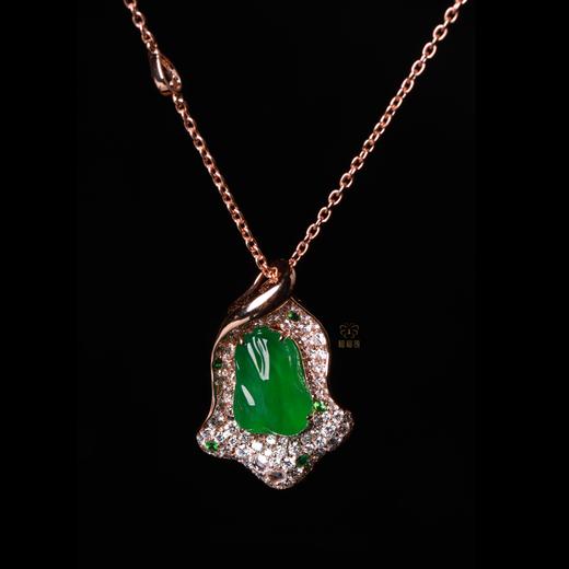 【百财】翡翠白菜项链XL12504028M 商品图0