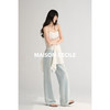 MAISON CECILE 两色/夏日清新条纹设计感扭结两穿吊带背心上衣 商品缩略图3