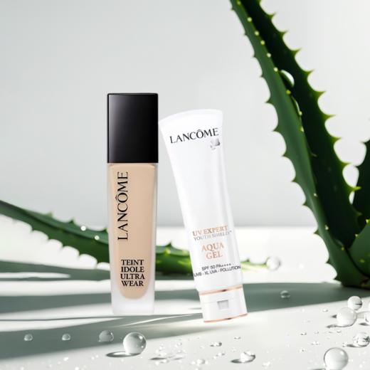 Lancome/兰蔻防晒底妆组合 （持妆粉底液 30ml+小白管 轻透水漾防晒乳 50ml 清爽型） 送礼盒礼袋 商品图4