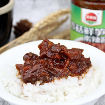 金菜地香菇鲜笋素辣酱暴下饭拌面酱拌饭辣椒肉酱黄豆酱安徽老字号 /粮油调味 /调味品 /中式酱料 商品图2