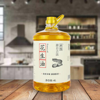 牟农 食用油 物理压榨 花生油4L 压榨一级 烟台恒邦出品 /粮油调味 /食用油 /花生油 商品图1