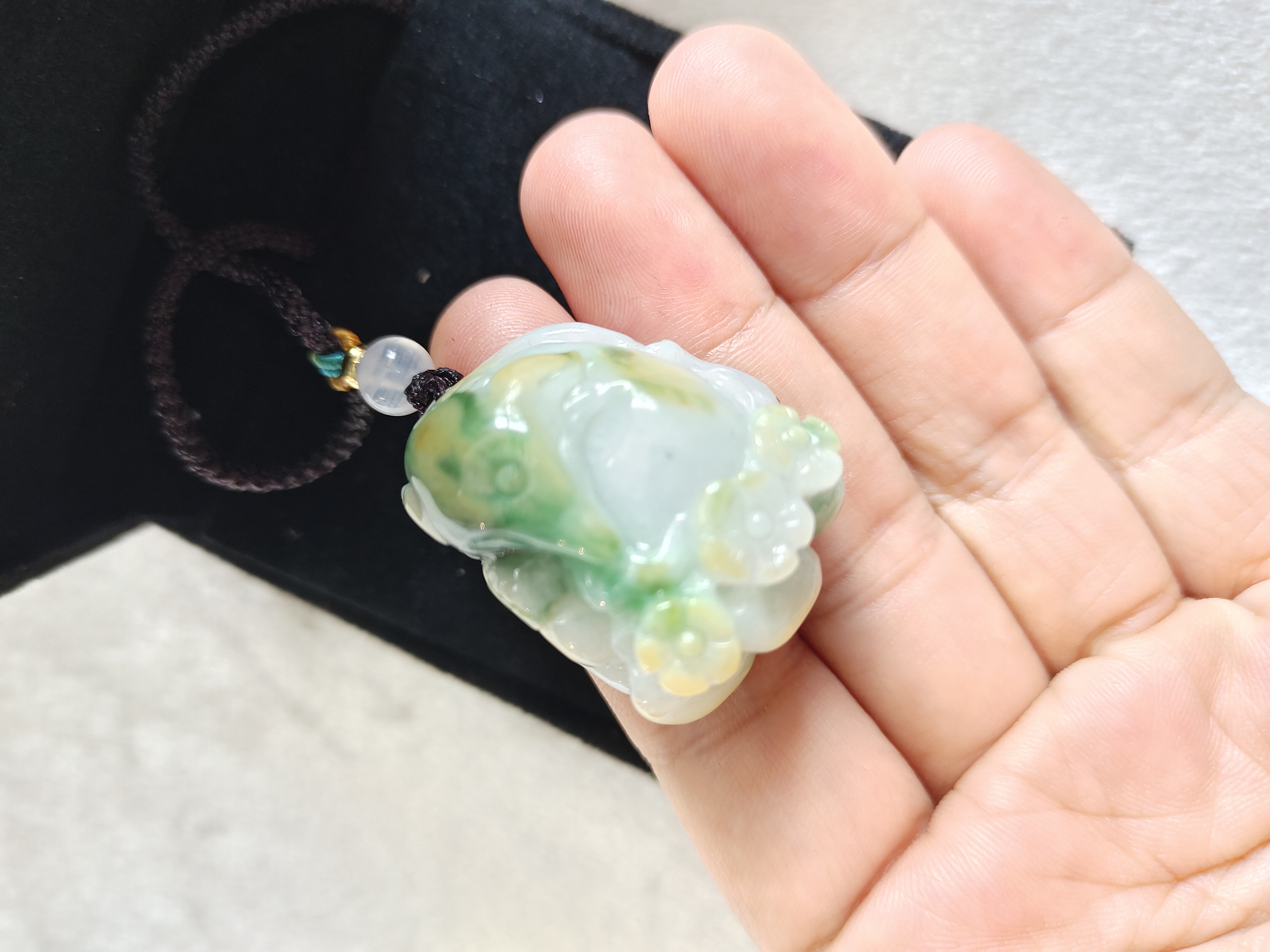 翡翠九尾狐-小（尺寸2.5X2.5cm）