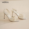 Westory2025年夏季高跟圆头珍珠凉鞋W25BG62771 商品缩略图0