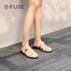 Dfuse迪芙斯2025夏季新款包头拖鞋条带镂空穆勒拖平底博肯凉拖DFD2110042 商品缩略图1