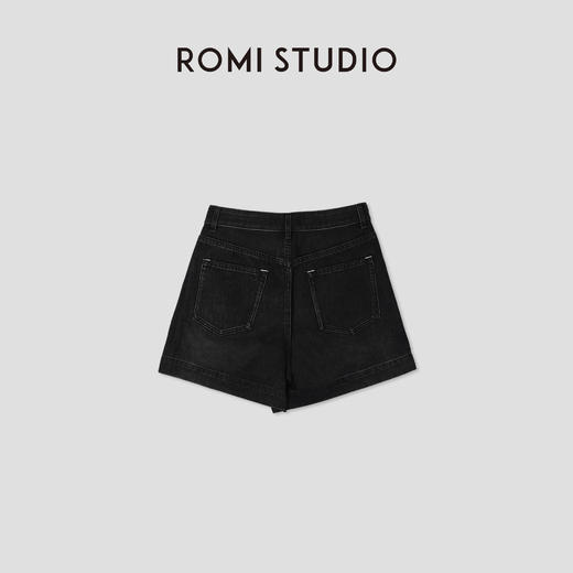 ROMI STUDIO夏季经典百搭修身个性潮流显瘦女士极简牛仔短裤N3715 商品图1