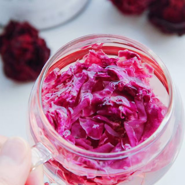 【8号晚截止2桶送碎碎冰活动】【云南墨红玫瑰花】只做头水花 香气浓郁 无熏硫 无香精 自然香