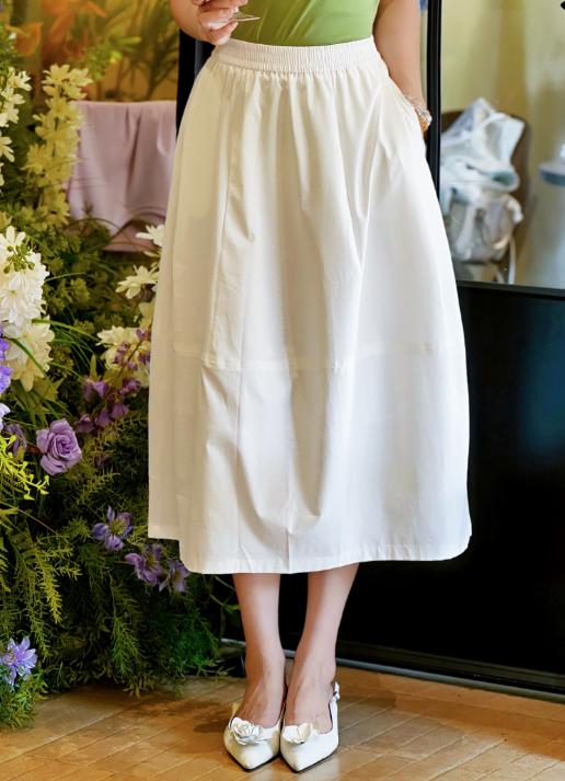 臣禾	【防晒茧型裙】松紧腰【梨形身材福音】花苞裙半身裙	JZ252030158 商品图0