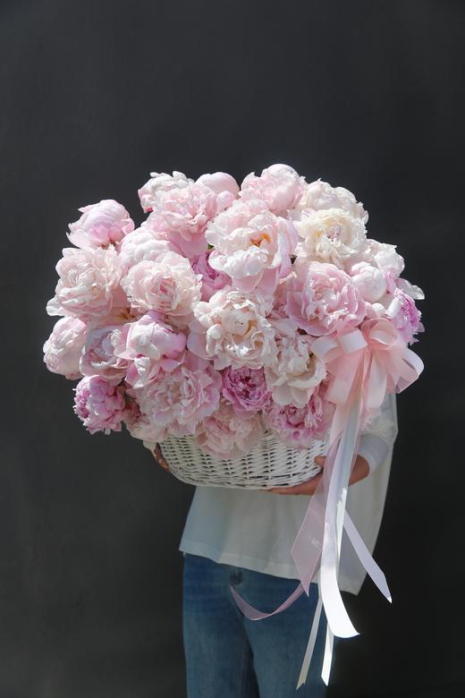 巨型法式芍药花篮 商品图0