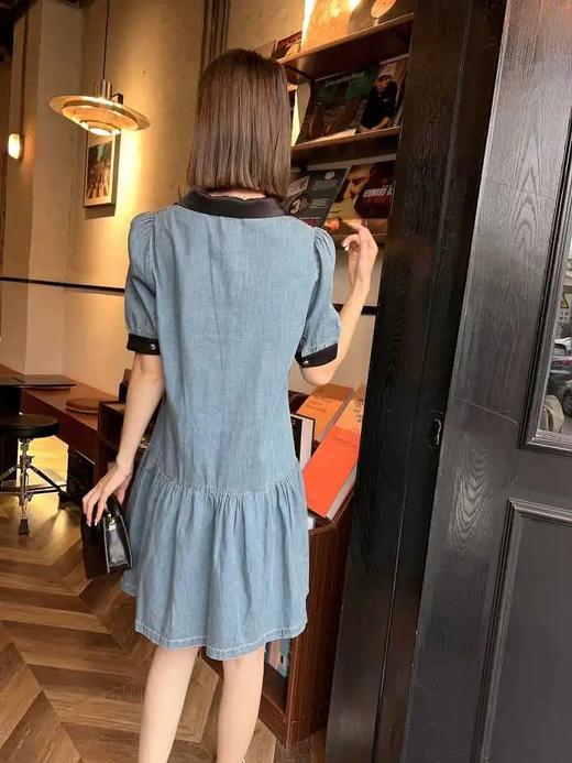 G09331#黑领牛仔连衣裙 商品图2