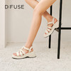 Dfuse迪芙斯2025夏季新款坡跟镂空罗马凉鞋增高厚底外穿女鞋DFD2115100 商品缩略图3