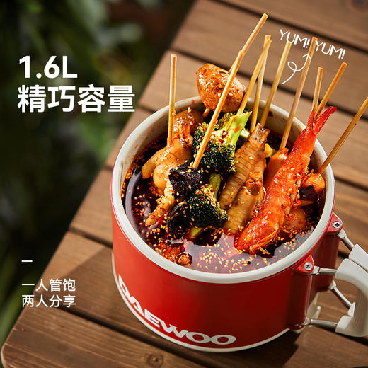 大宇 速食小圆锅 电煮锅S26 1.6L精巧容量 懒人煲饭 可折叠手柄 72小时发货 商品图3