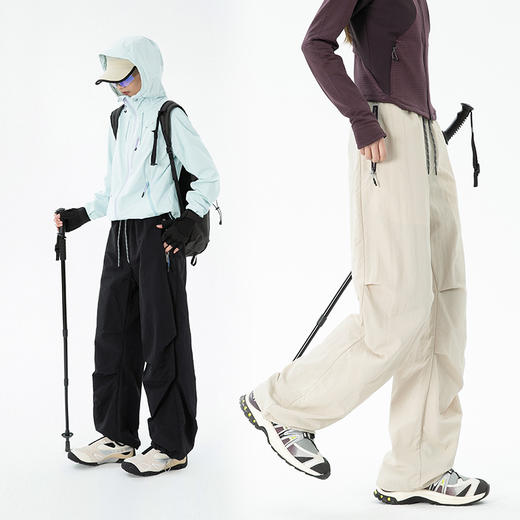 LUCKY DEER情侣款防泼水时尚伞兵裤 商品图0