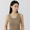 东黎 • 岛屿假日—空气动力 桑蚕丝山羊绒女士春夏抽条U领背心 2077 商品缩略图6