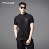 PINLI品立2025夏季新款烫钻短袖修身POLO衫商务休闲翻领男体恤衫BG252112088 商品缩略图0