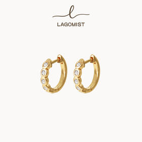 【万妮达同款】Lagomist拿铁系列 | 金/银砂糖网球耳圈