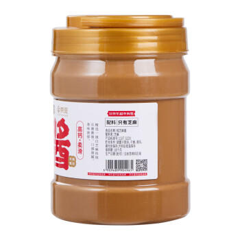 六必居京觅联名 纯芝麻酱 618g 凉拌面热干面酱火锅蘸料 /粮油调味 /调味品 /中式酱料 商品图4
