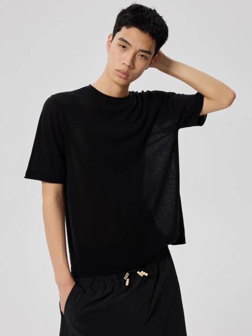 Simple Project/M25108/亚麻圆领T恤 商品图1